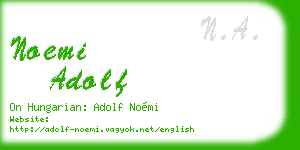 noemi adolf business card